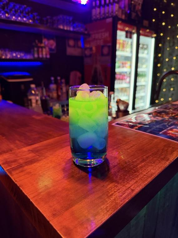 A cocktail at AfterDark Social