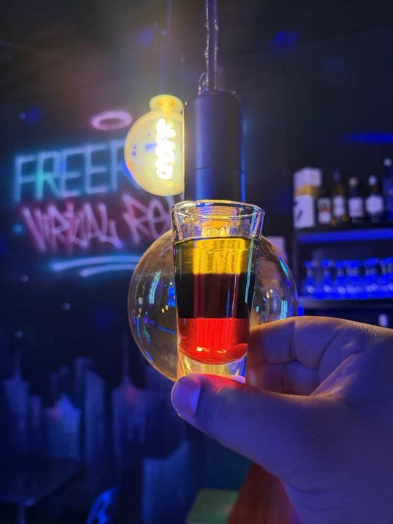 A cocktail at AfterDark Social